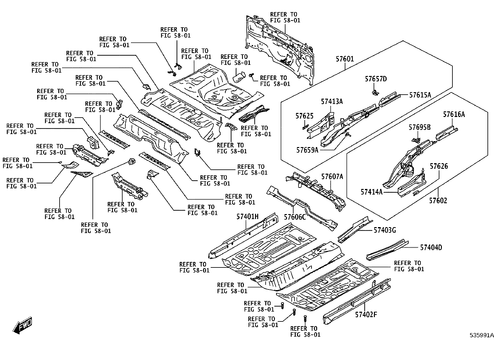57129-WC001 PLATE SUB-ASSY, FRONT SIDE MEMBER, LH product image