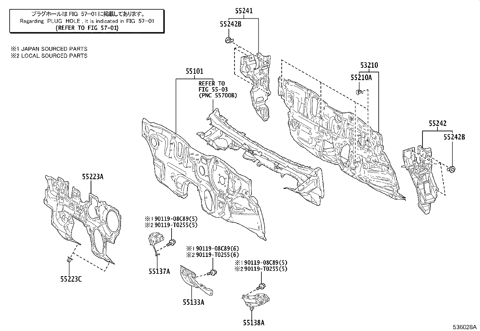16594-0T080 GUIDE, RADIATOR AIR, NO.2 product image