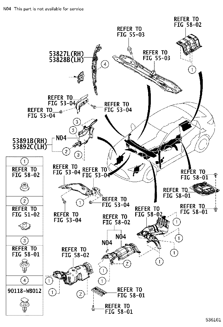 90118-WB008 CLIP(FOR HOOD TO RADIATOR SUPPORT SEAL) product image