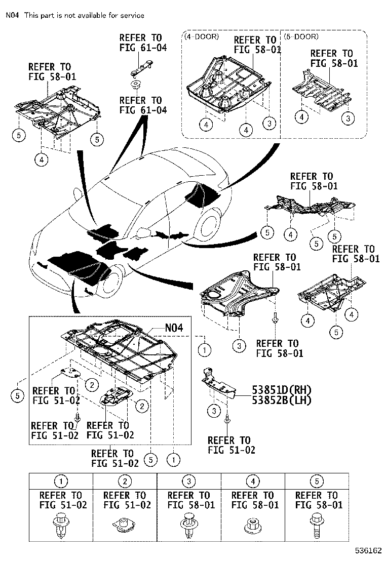 90118-WB008 CLIP(FOR HOOD TO RADIATOR SUPPORT SEAL) product image