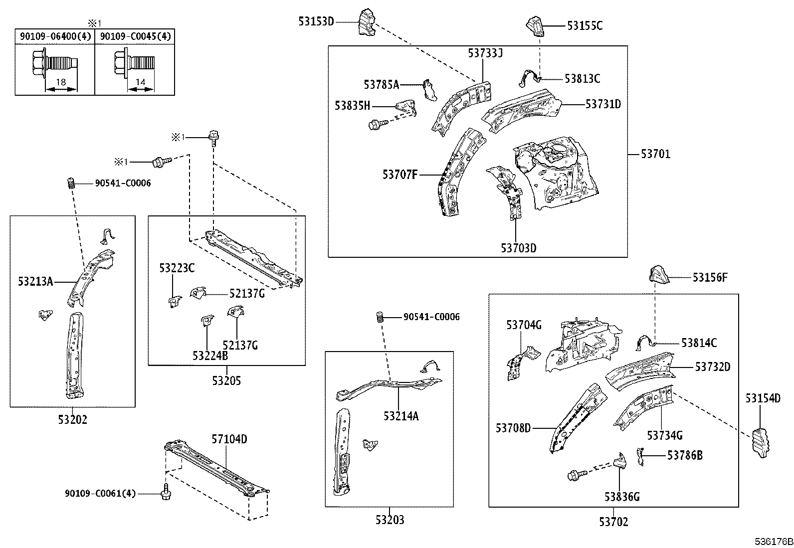 53155-0R040 SEAL, RADIATOR GRILLE, NO.1 product image