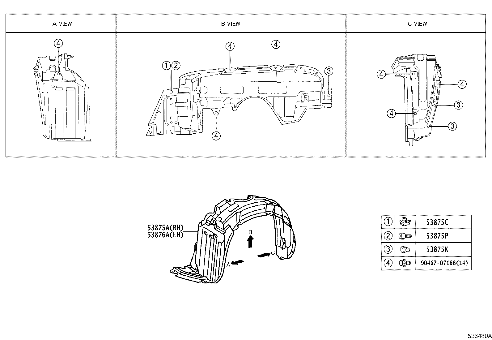 90080-46317 CLIP(FOR HOOD TO RADIATOR SUPPORT SEAL) product image