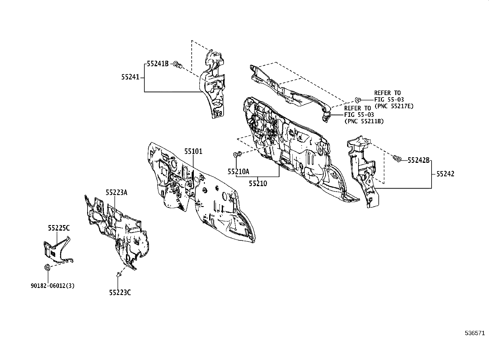 16594-15010 GUIDE, RADIATOR AIR, NO.2 product image