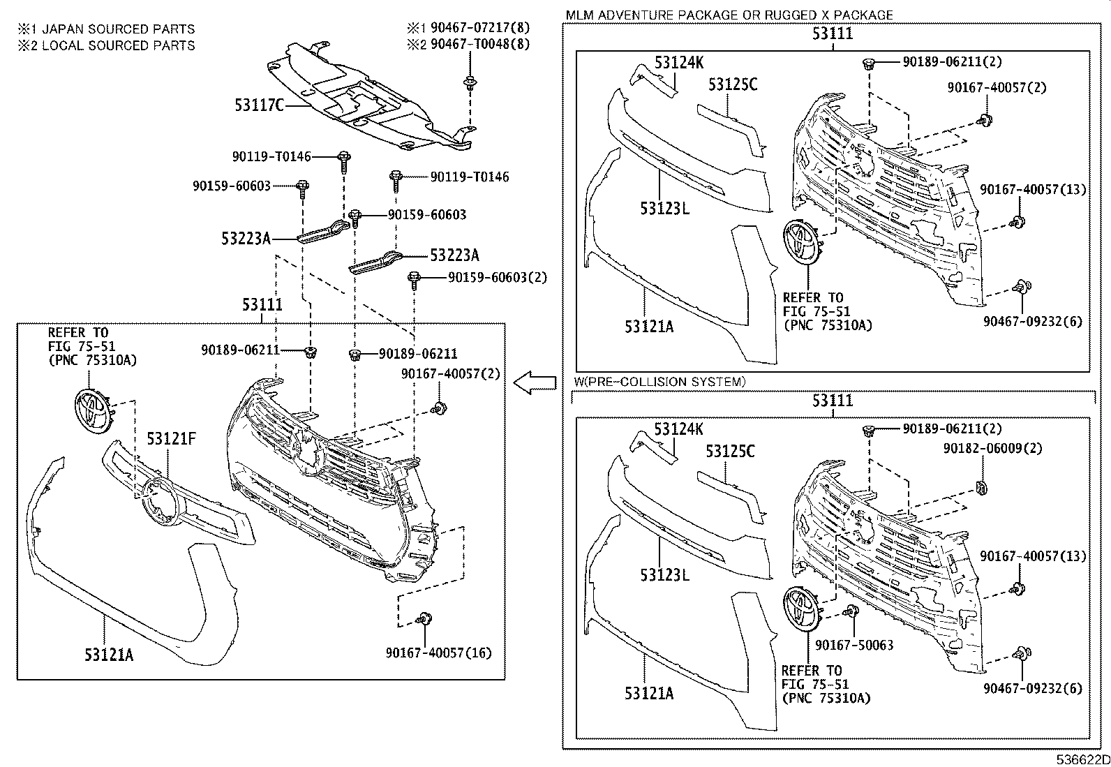 53100-YP210 GRILLE, RADIATOR product image