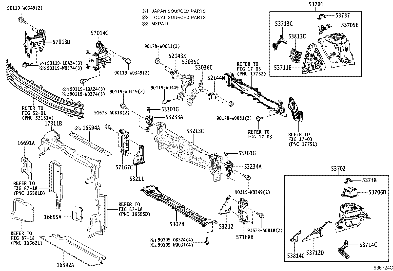 57013-K0010 Toyota Reference Part product image