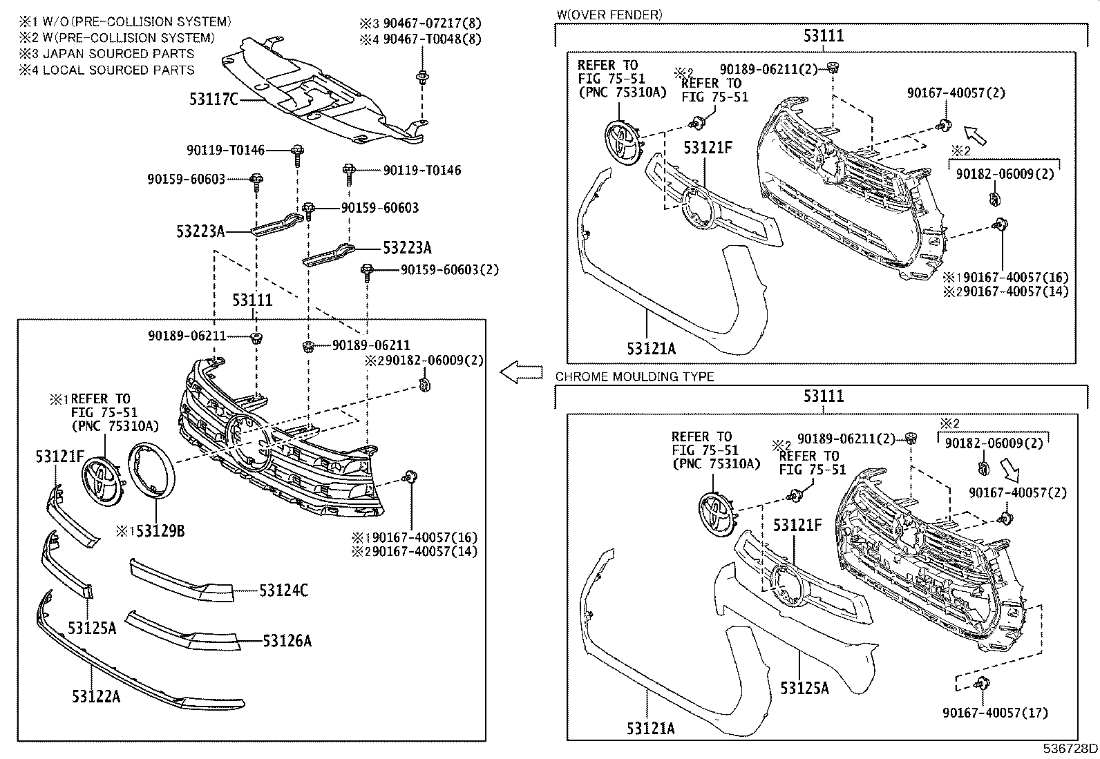 53100-0KT10 GRILLE, RADIATOR product image