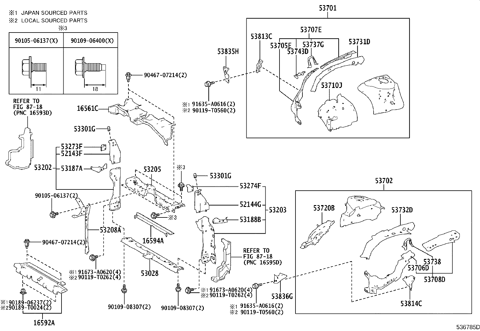 16561-0T310 SEAL, RADIATOR TO SUPPORT, NO.1 product image