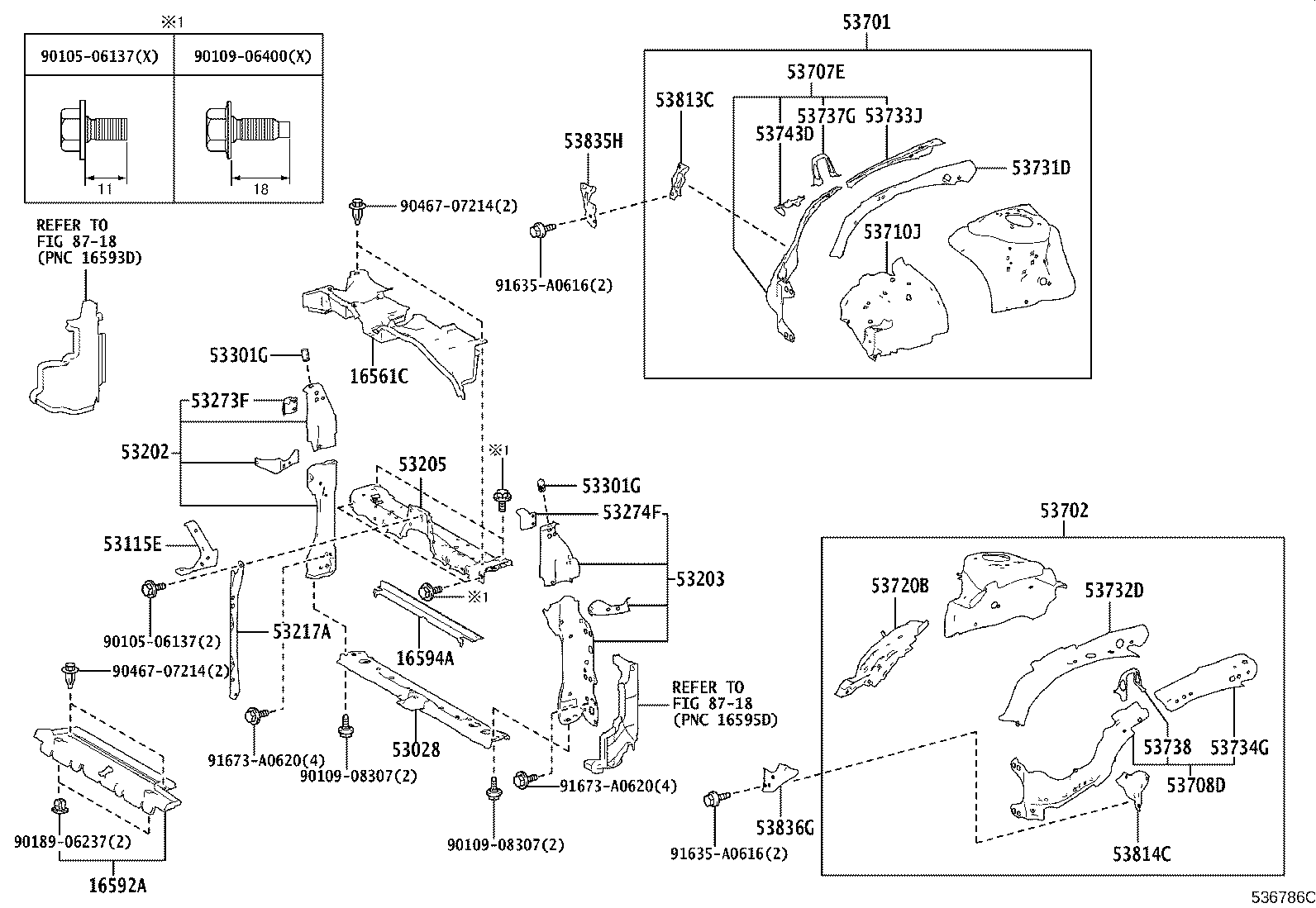 16561-0T310 SEAL, RADIATOR TO SUPPORT, NO.1 product image