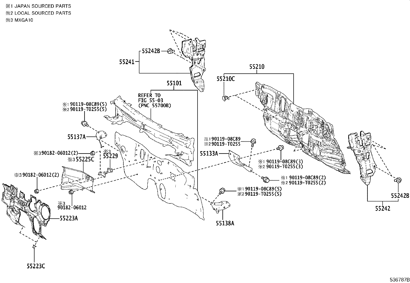 16561-0T310 SEAL, RADIATOR TO SUPPORT, NO.1 product image
