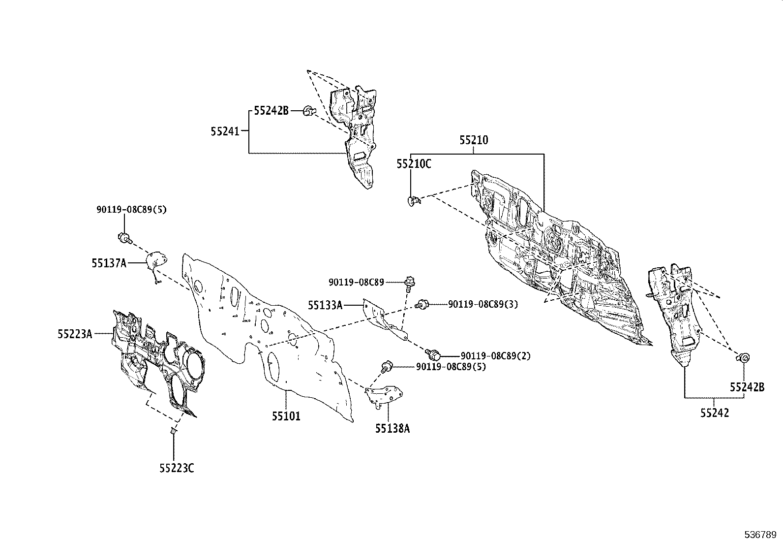 16561-0T310 SEAL, RADIATOR TO SUPPORT, NO.1 product image