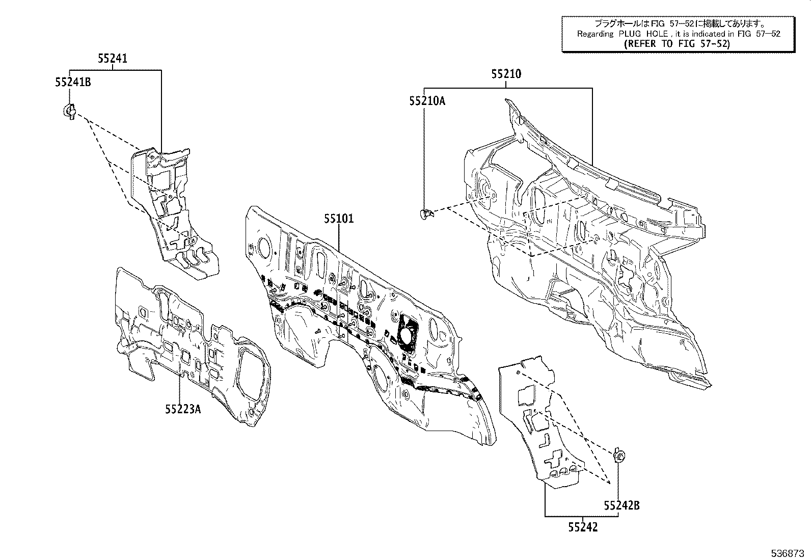 16593-25330 GUIDE, RADIATOR AIR, NO.1 RH product image