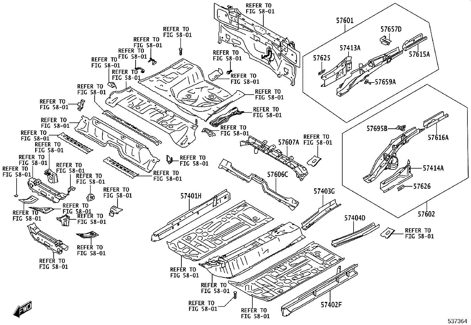 53233-WC003 BRACKET SUB-ASSY, FRONT SIDE MEMBER, RH product image