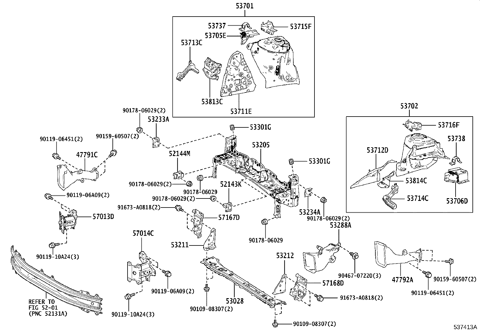16593-18040 GUIDE, RADIATOR AIR, NO.1 RH product image
