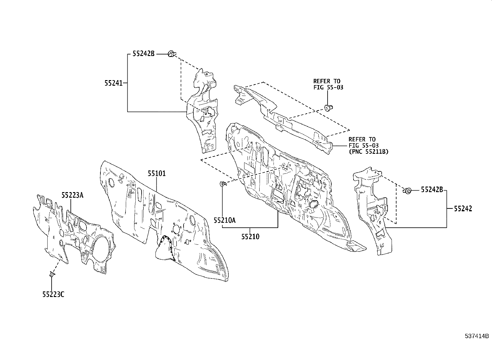 16593-18040 GUIDE, RADIATOR AIR, NO.1 RH product image