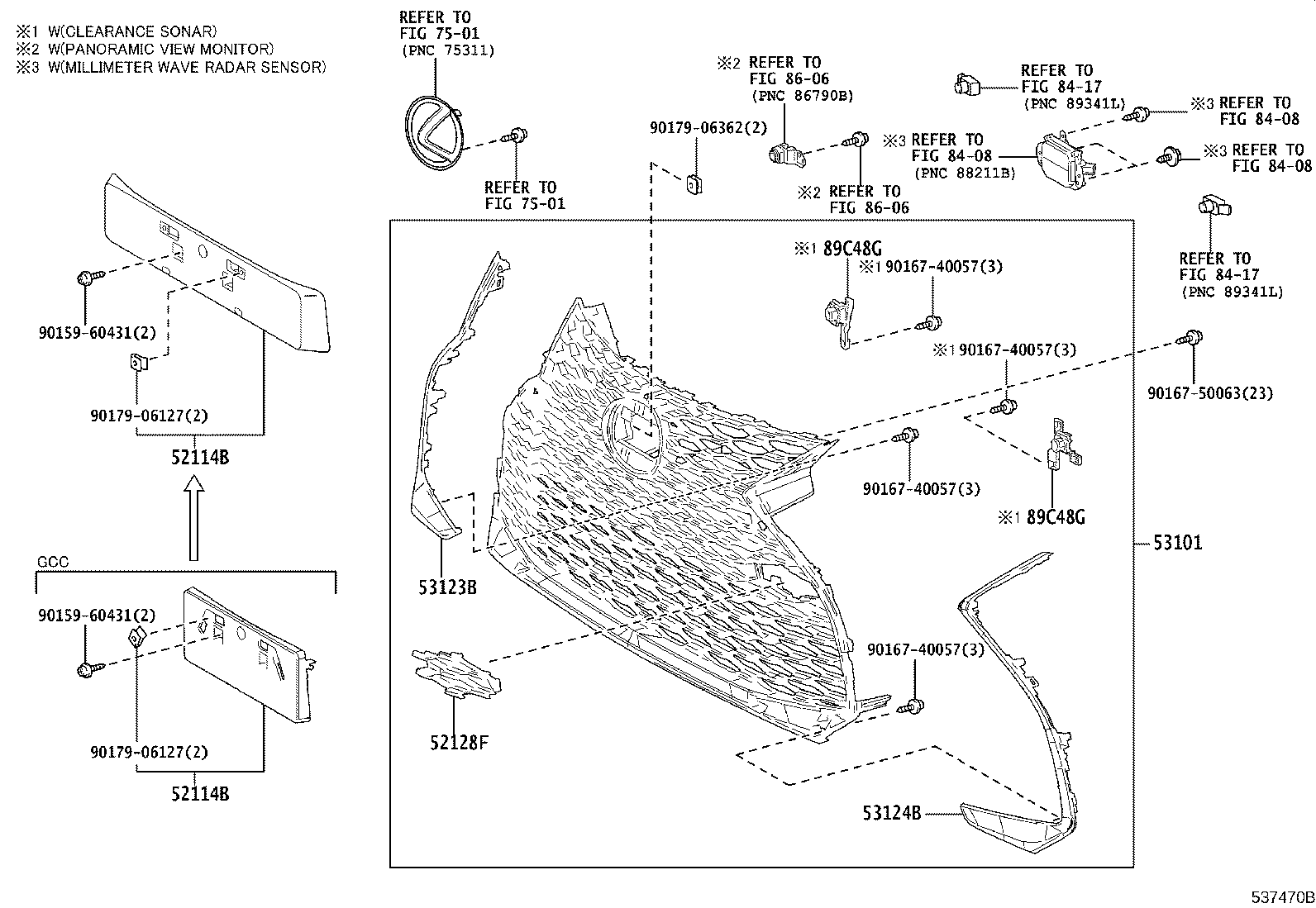 53113-53210 GRILLE, RADIATOR, LOWER product image
