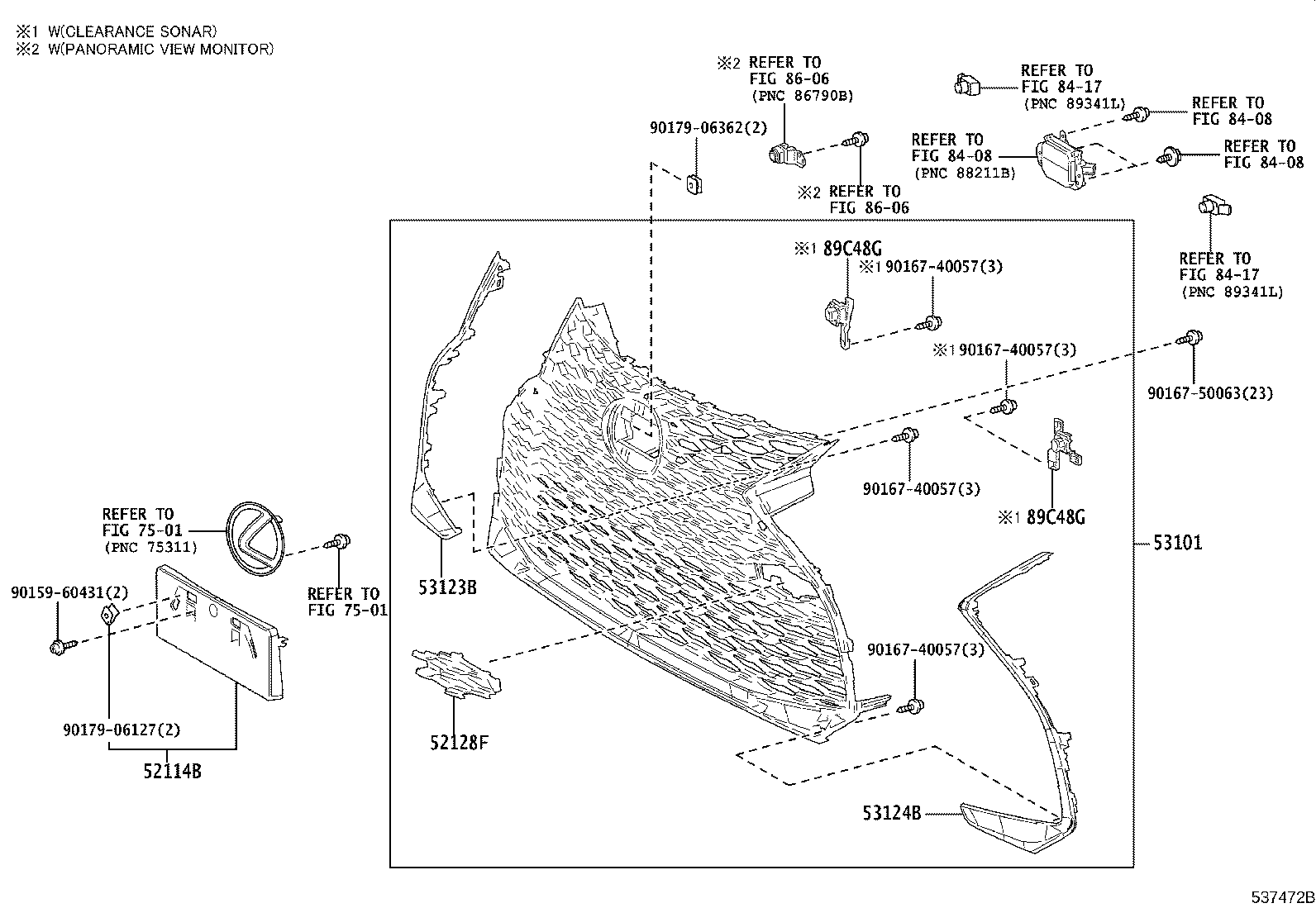 53113-53902 GRILLE, RADIATOR, LOWER product image