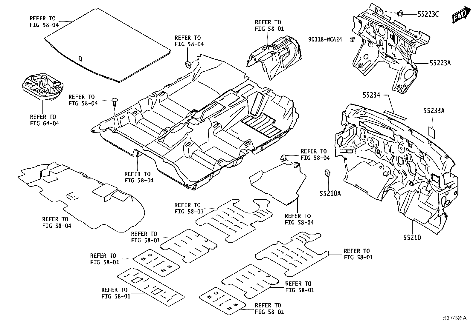 55101-WC009 PANEL SUB-ASSY, DASH product image