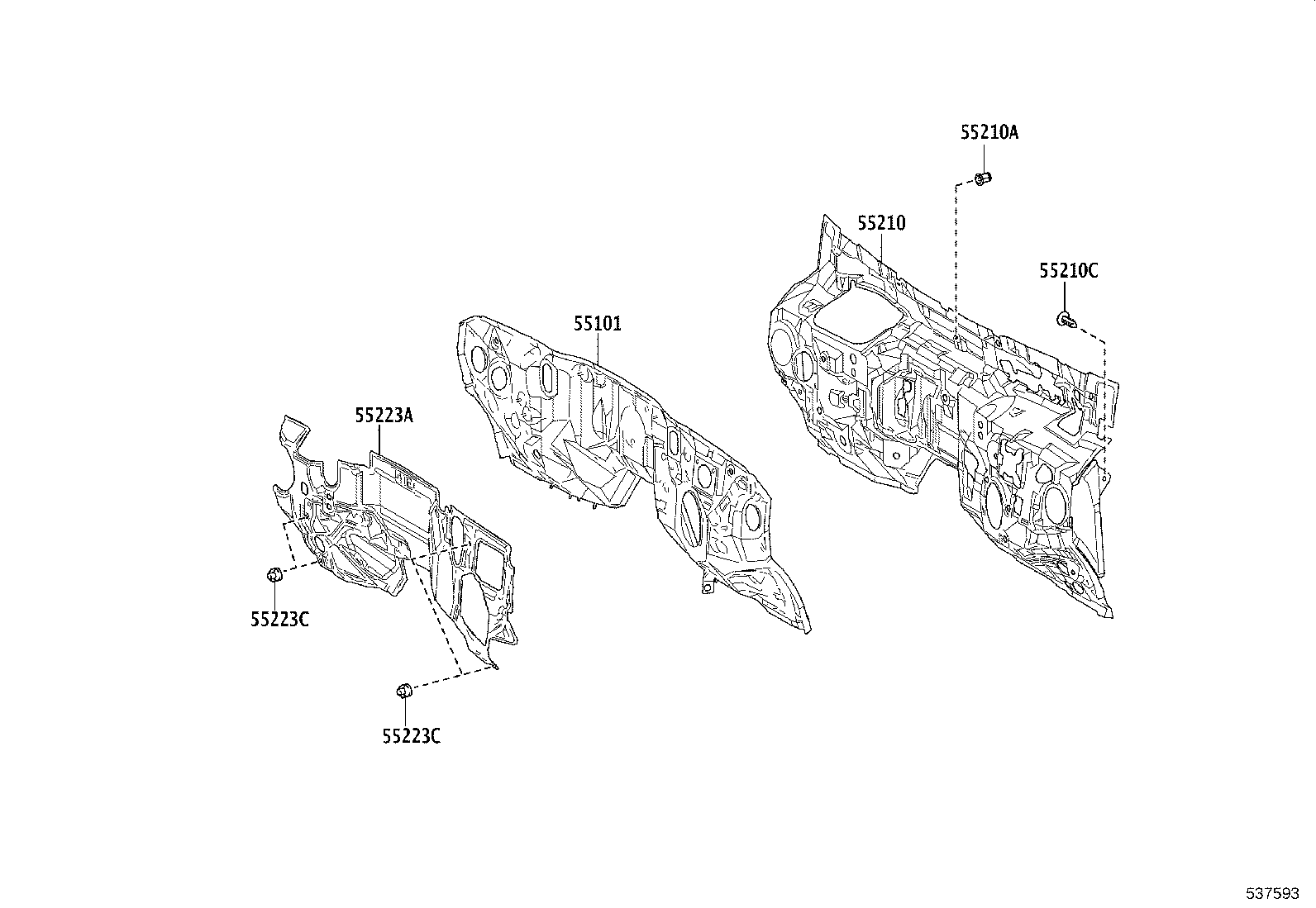 53205-60090 SUPPORT SUB-ASSY, RADIATOR, UPPER product image