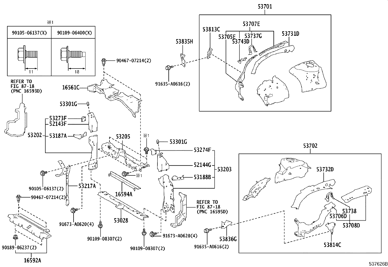 16561-0T310 SEAL, RADIATOR TO SUPPORT, NO.1 product image