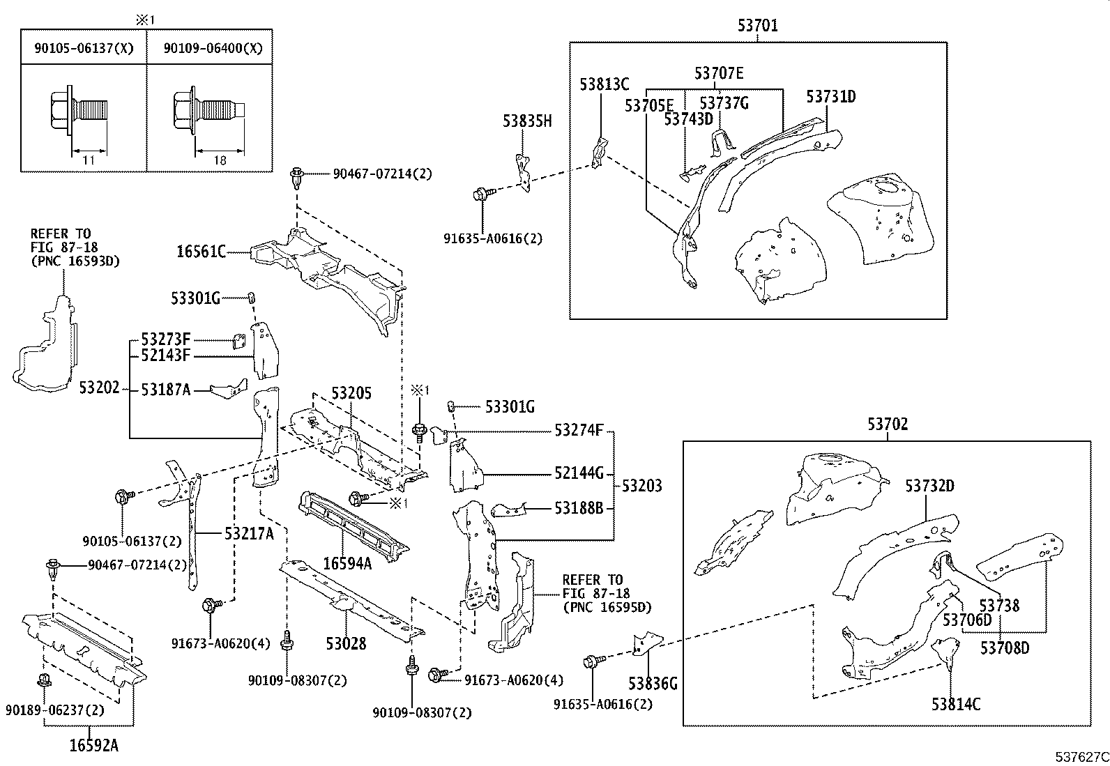 16561-0T310 SEAL, RADIATOR TO SUPPORT, NO.1 product image