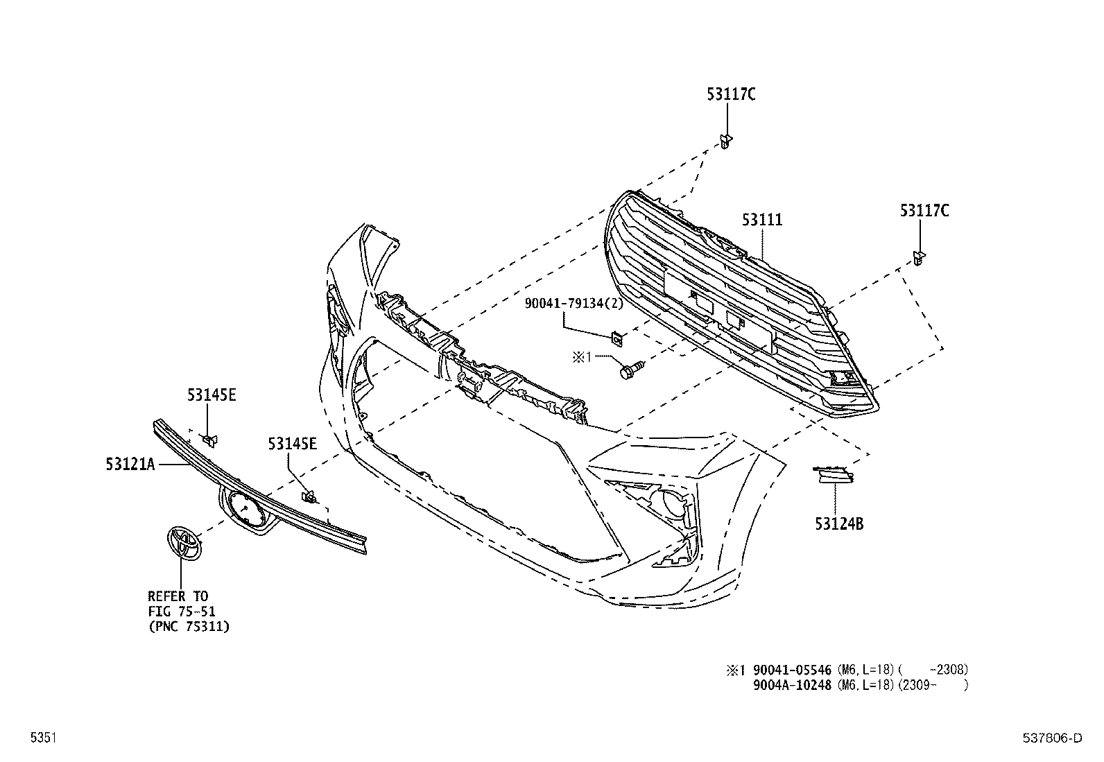 53111-BZ600 GRILLE, RADIATOR product image