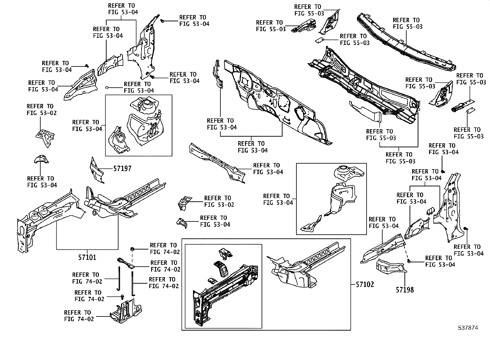 57198-WC002 BOX, TORQUE, FRONT LH product image