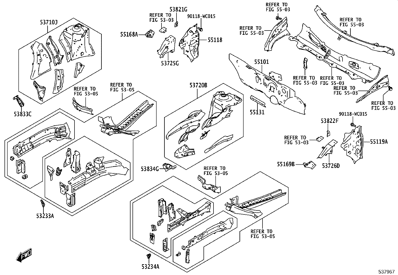 55101-WC016 PANEL SUB-ASSY, DASH product image