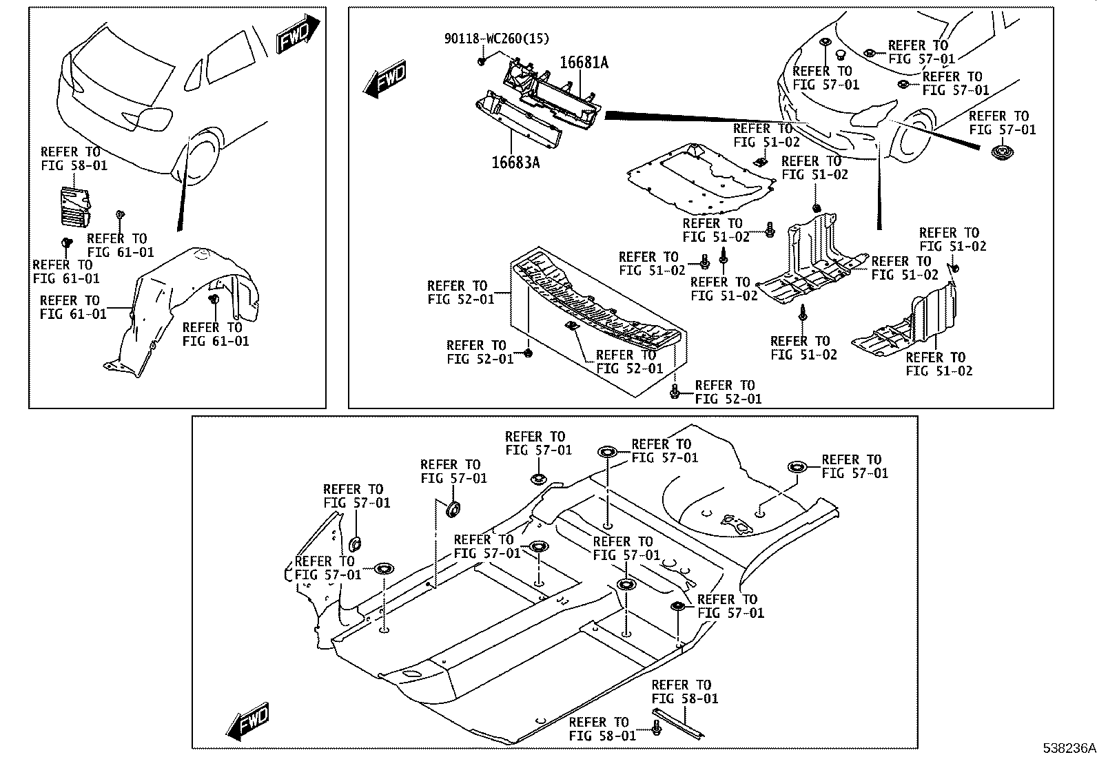 52131-WC006 MEMBER, FRONT PANEL, UPPER product image