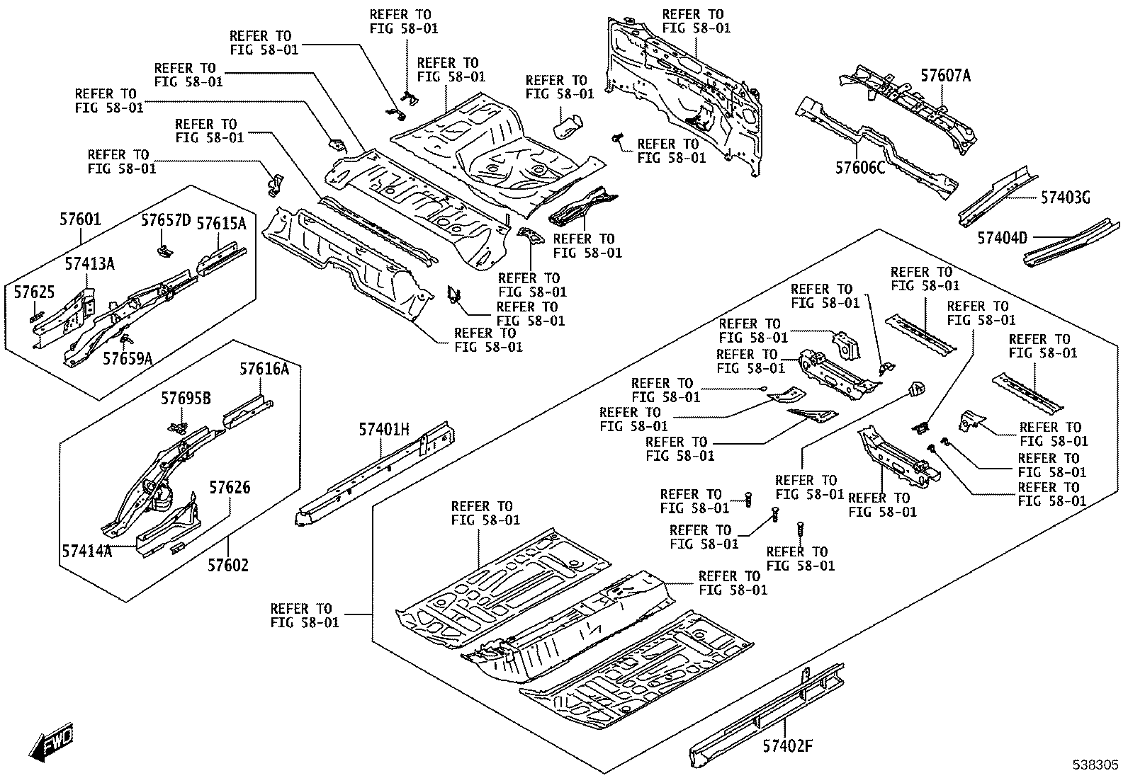 57129-WC001 PLATE SUB-ASSY, FRONT SIDE MEMBER, LH product image