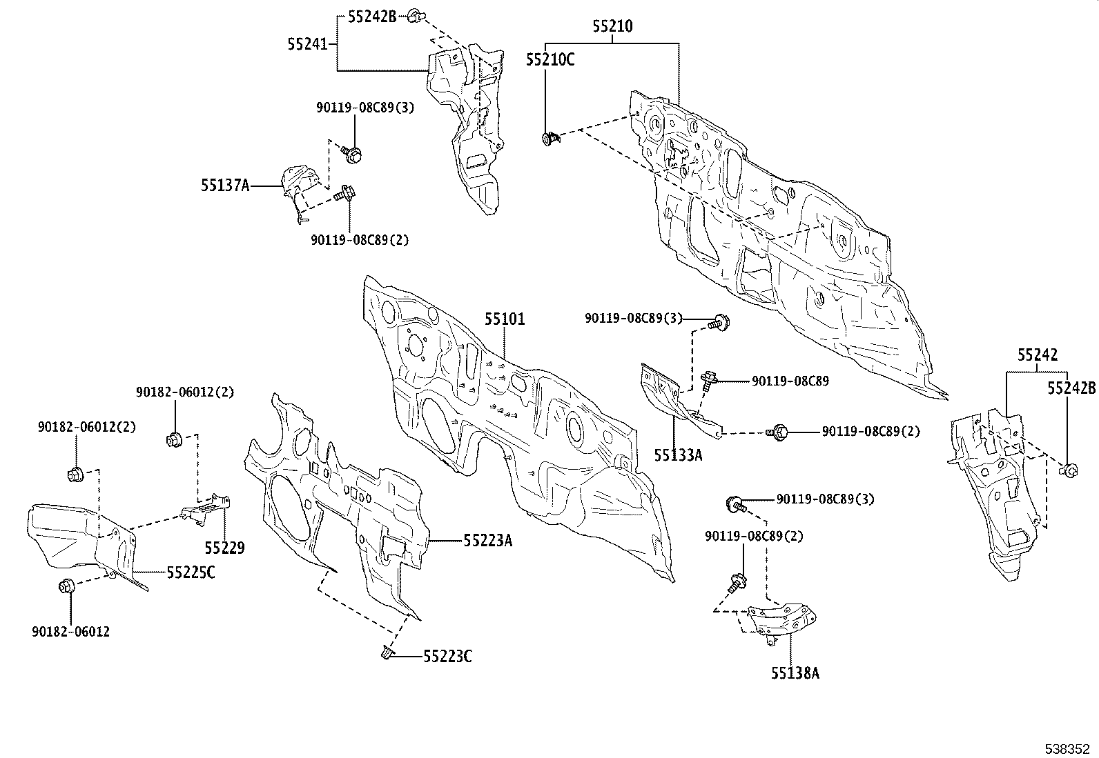16592-24050 GUIDE, RADIATOR AIR, NO.3 product image
