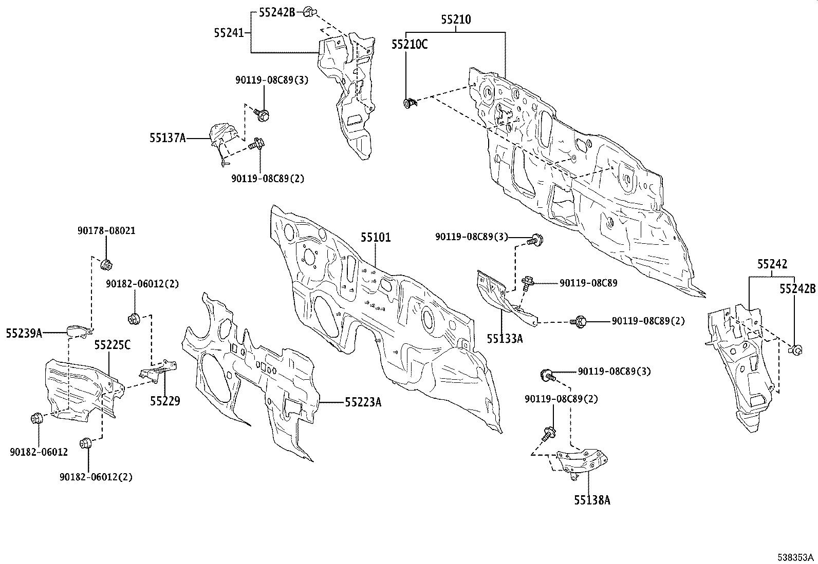 16592-24050 GUIDE, RADIATOR AIR, NO.3 product image