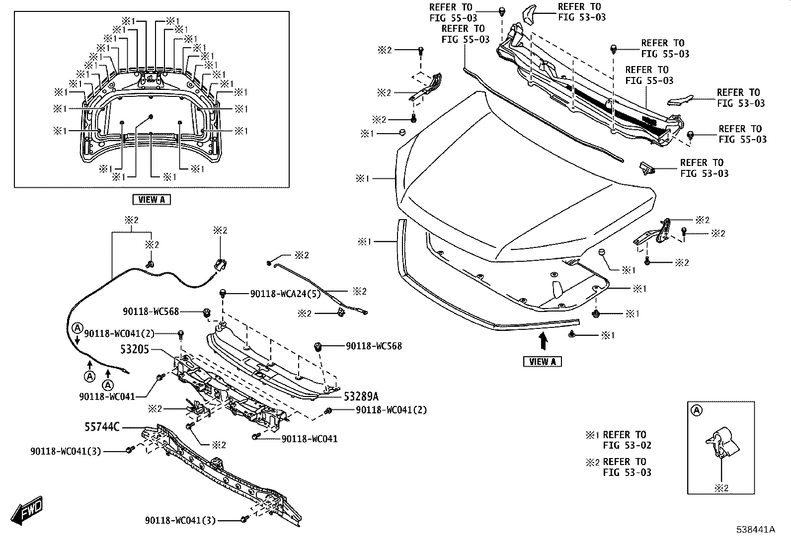 53411-WC002 BRACKET, FENDER APRON, RH product image
