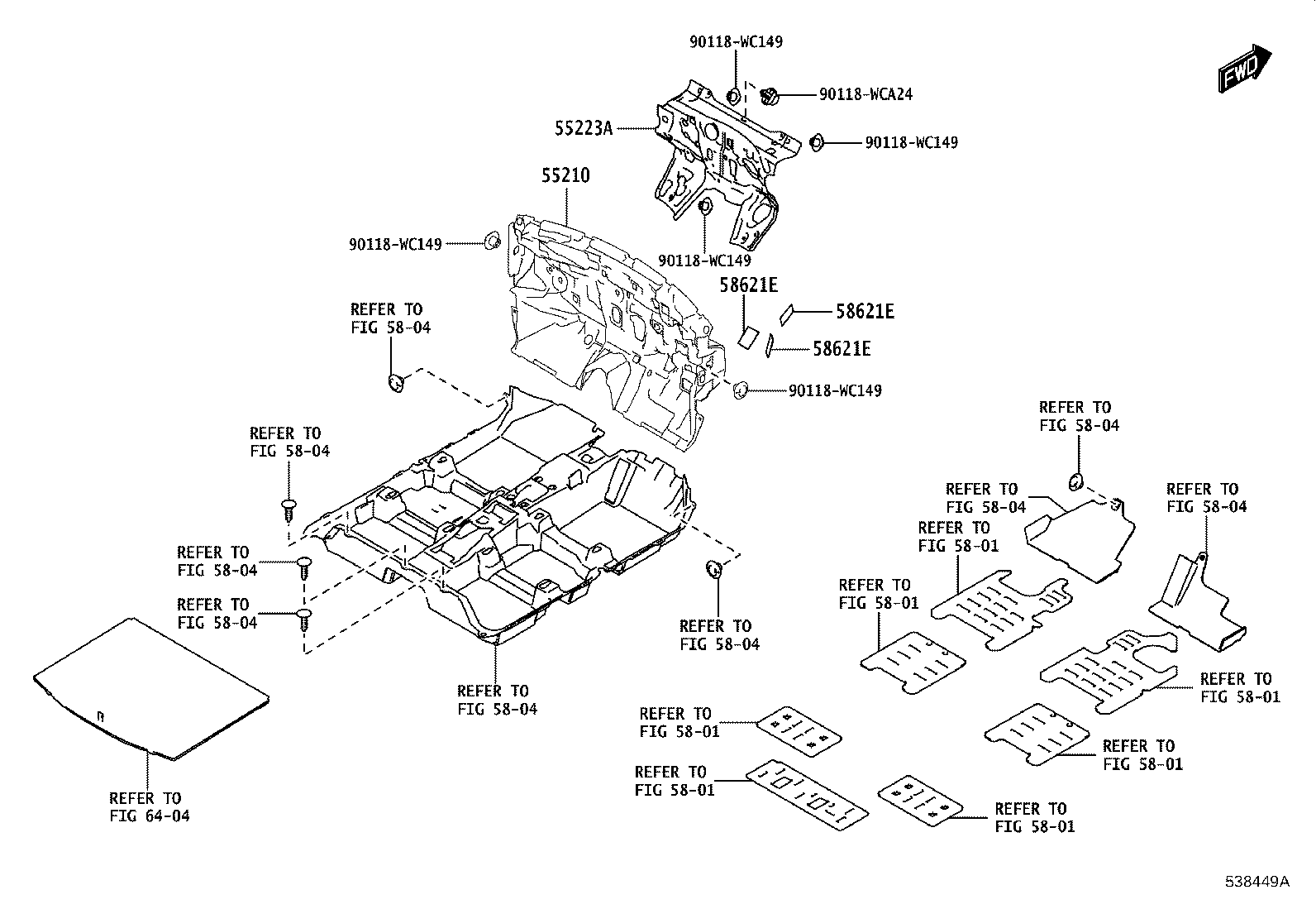 53411-WC002 BRACKET, FENDER APRON, RH product image