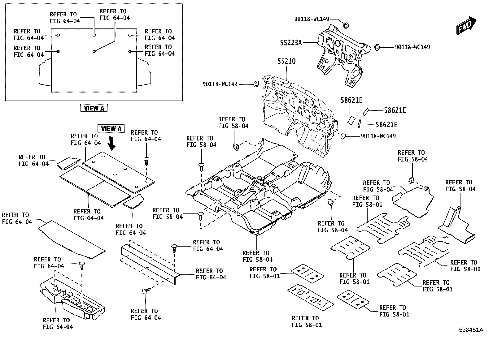 53411-WC002 BRACKET, FENDER APRON, RH product image
