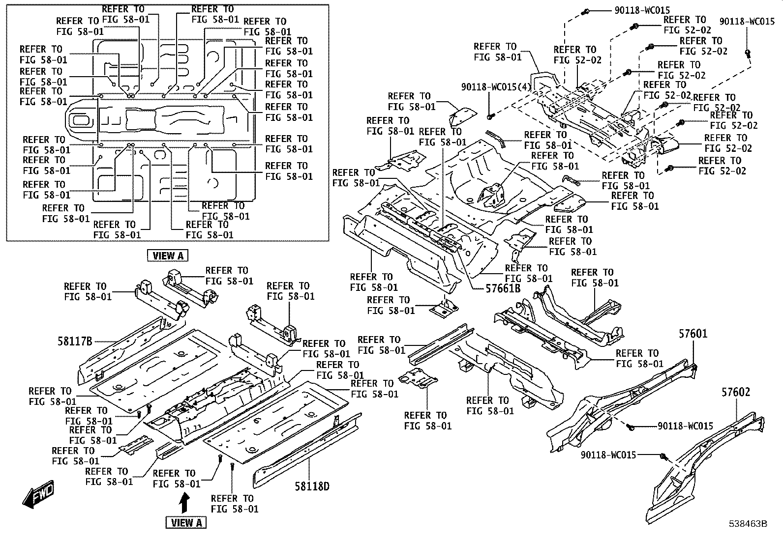 53234-WC006 BRACKET SUB-ASSY, FRONT SIDE MEMBER, LH product image