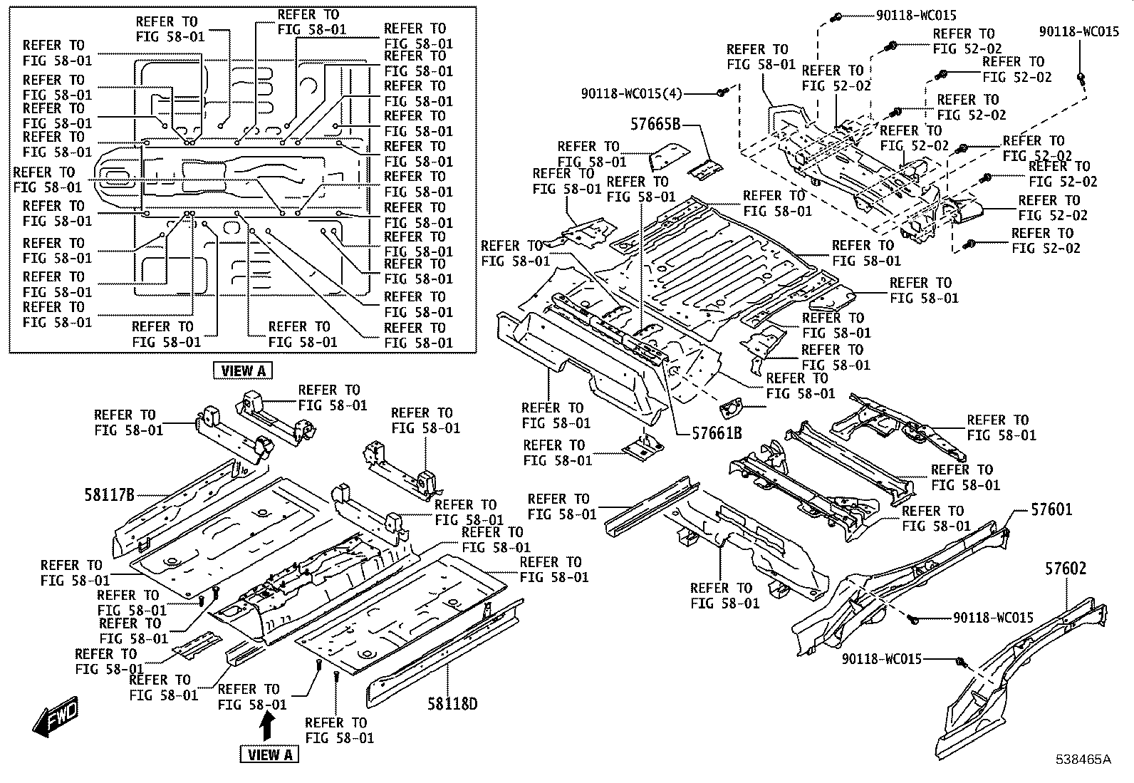 53234-WC006 BRACKET SUB-ASSY, FRONT SIDE MEMBER, LH product image