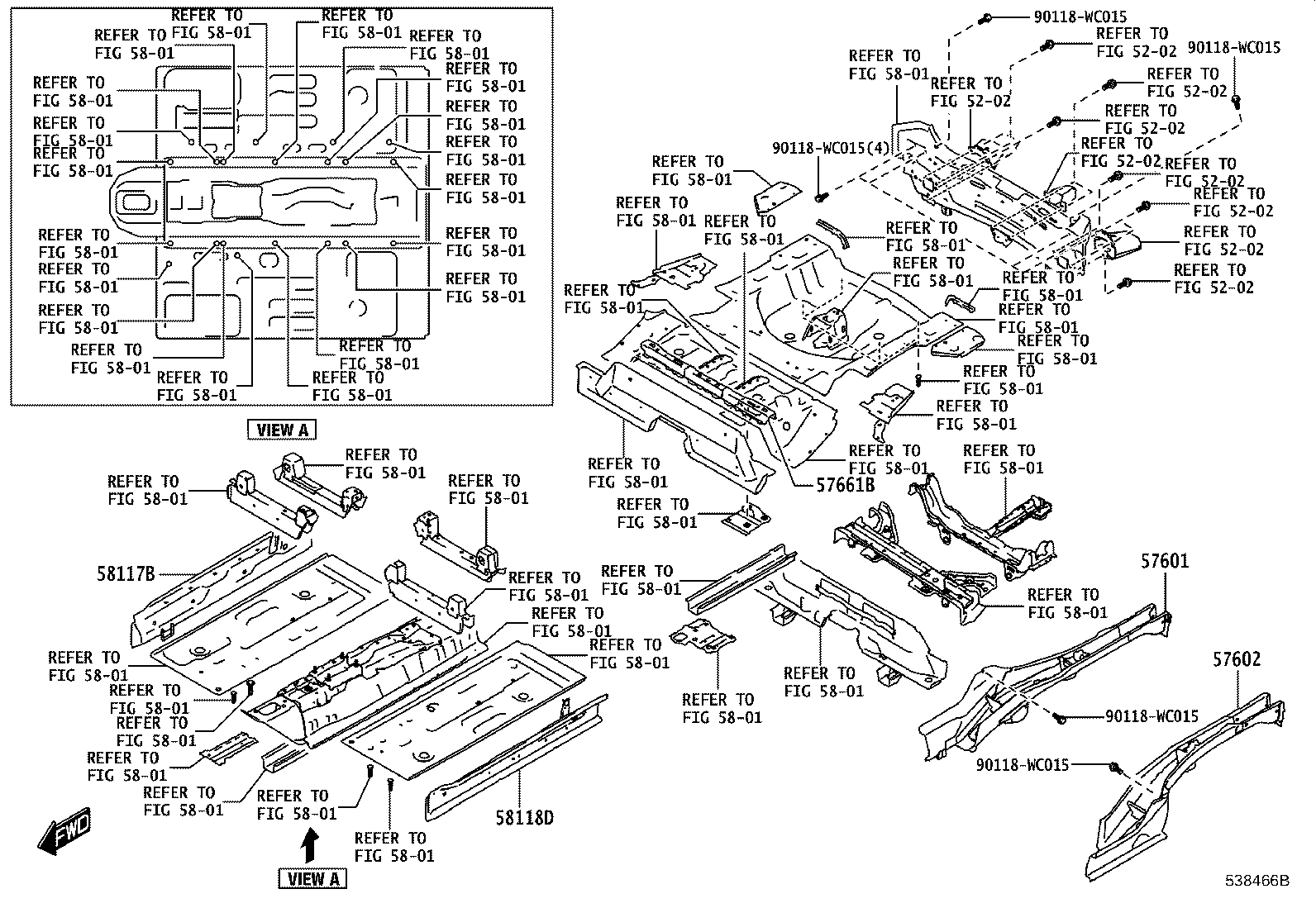 53234-WC006 BRACKET SUB-ASSY, FRONT SIDE MEMBER, LH product image