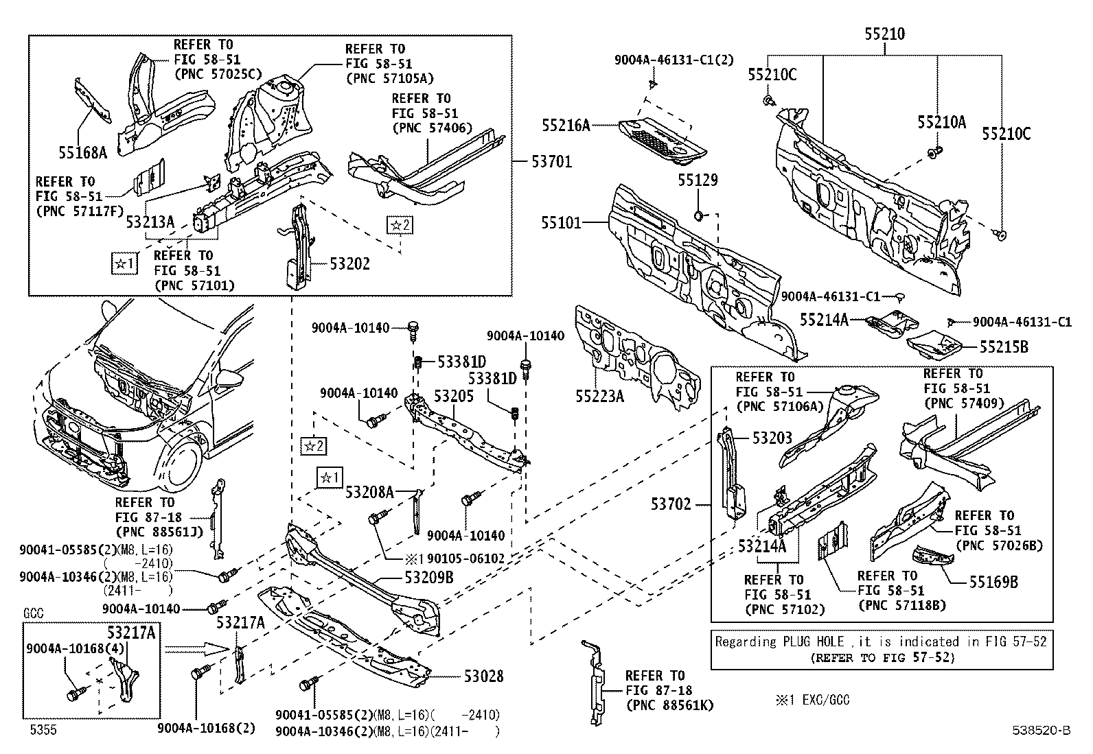 55101-BZP00 PANEL SUB-ASSY, DASH product image