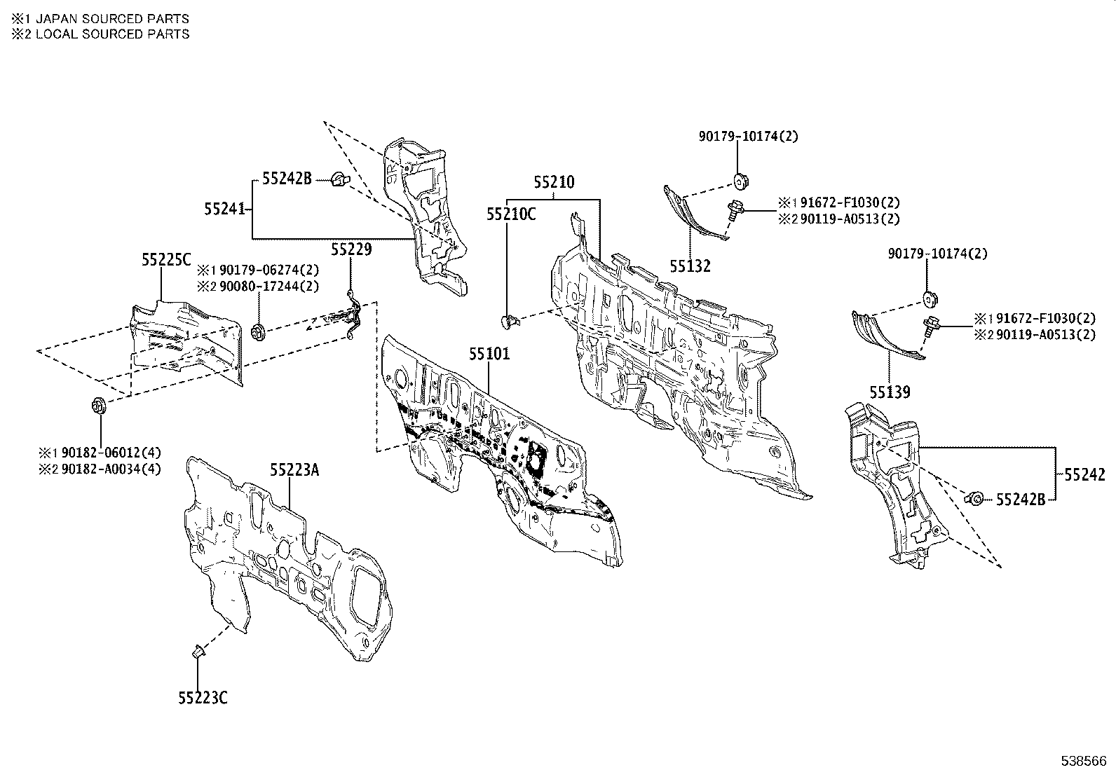 16592-F0160 GUIDE, RADIATOR AIR, NO.3 product image