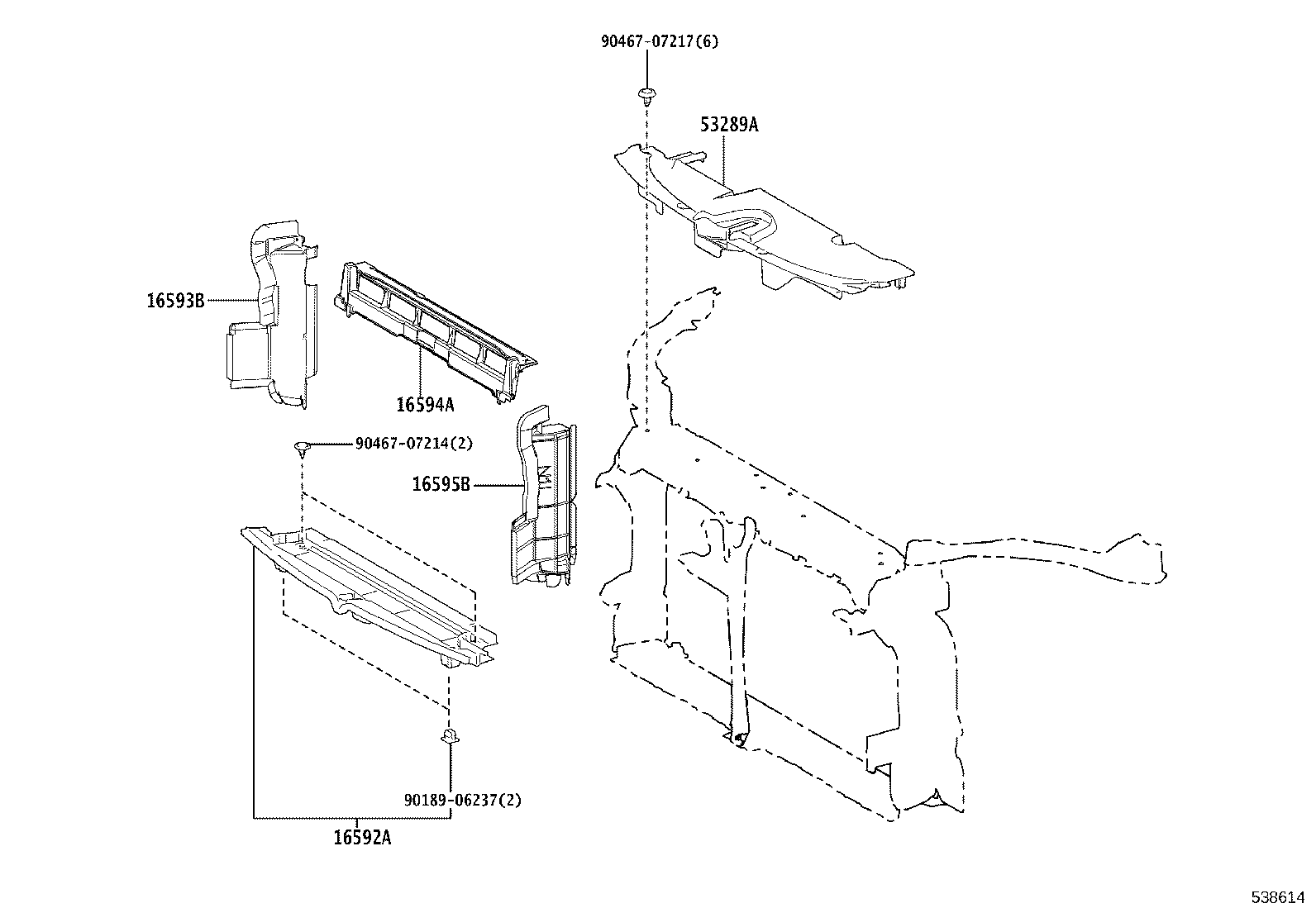 53245-12150 BRACKET, HEADLAMP, RH product image