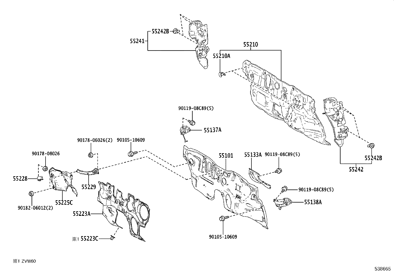16592-37130 GUIDE, RADIATOR AIR, NO.3 product image