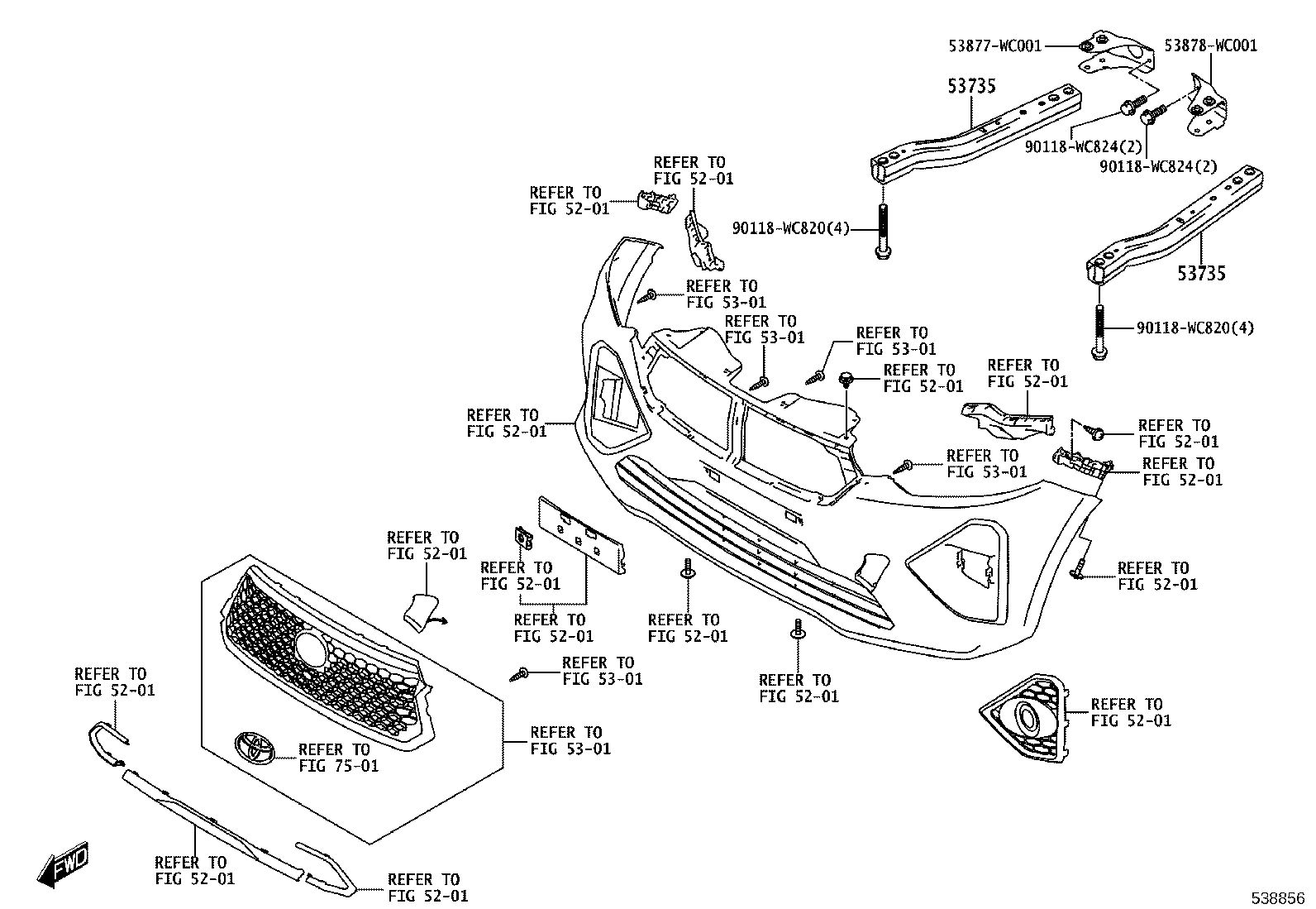 16683-WC004 PLATE, RADIATOR LOWER AIR GUIDE product image