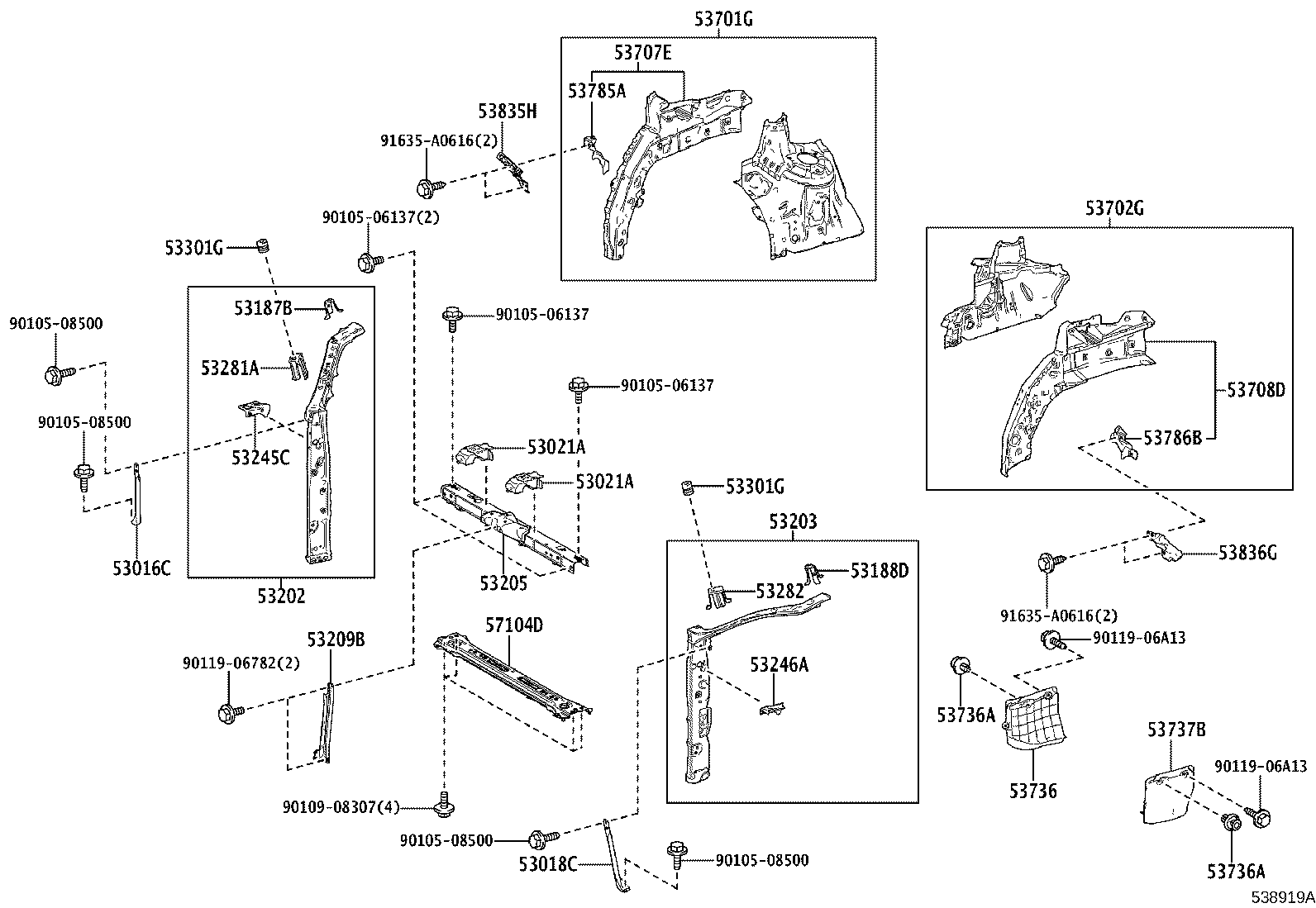 16593-V2020 GUIDE, RADIATOR AIR, NO.1 RH product image
