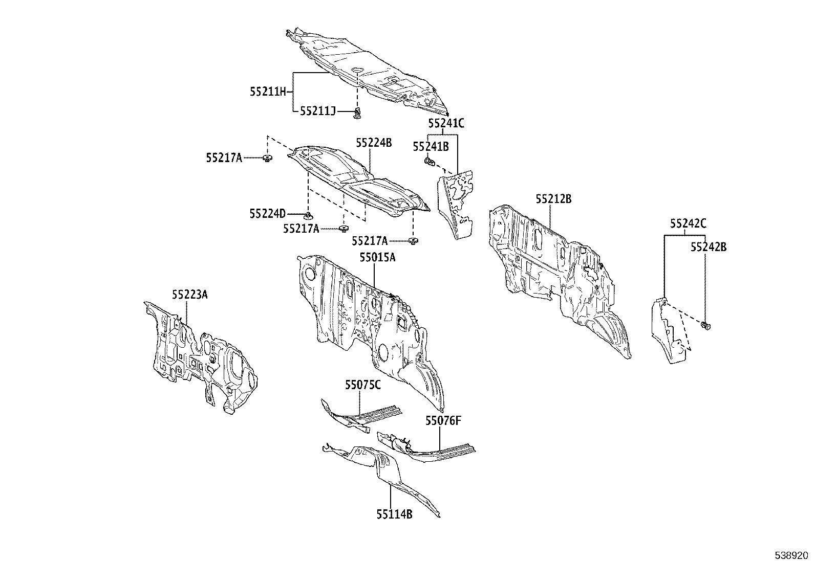 16593-V2020 GUIDE, RADIATOR AIR, NO.1 RH product image