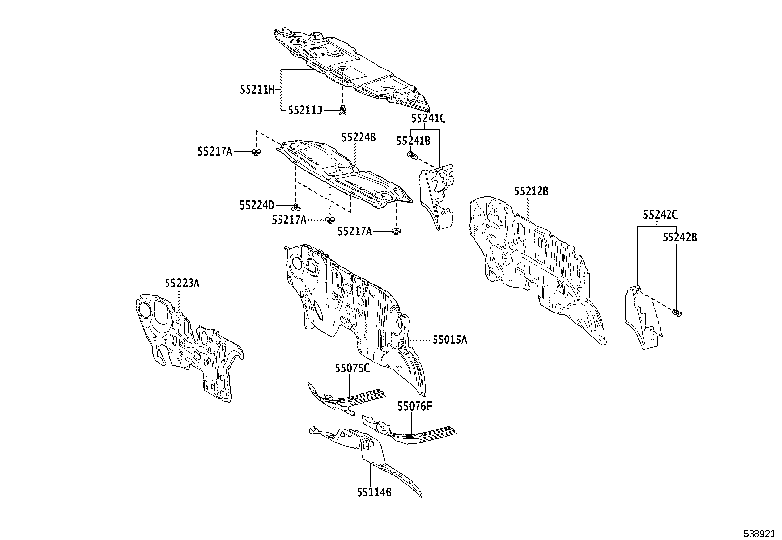 16593-V2020 GUIDE, RADIATOR AIR, NO.1 RH product image