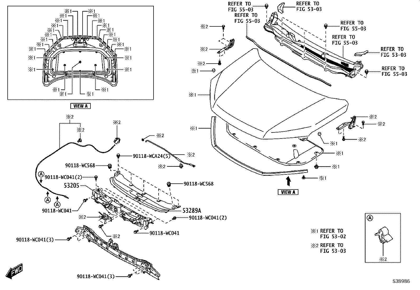 53411-WC002 BRACKET, FENDER APRON, RH product image