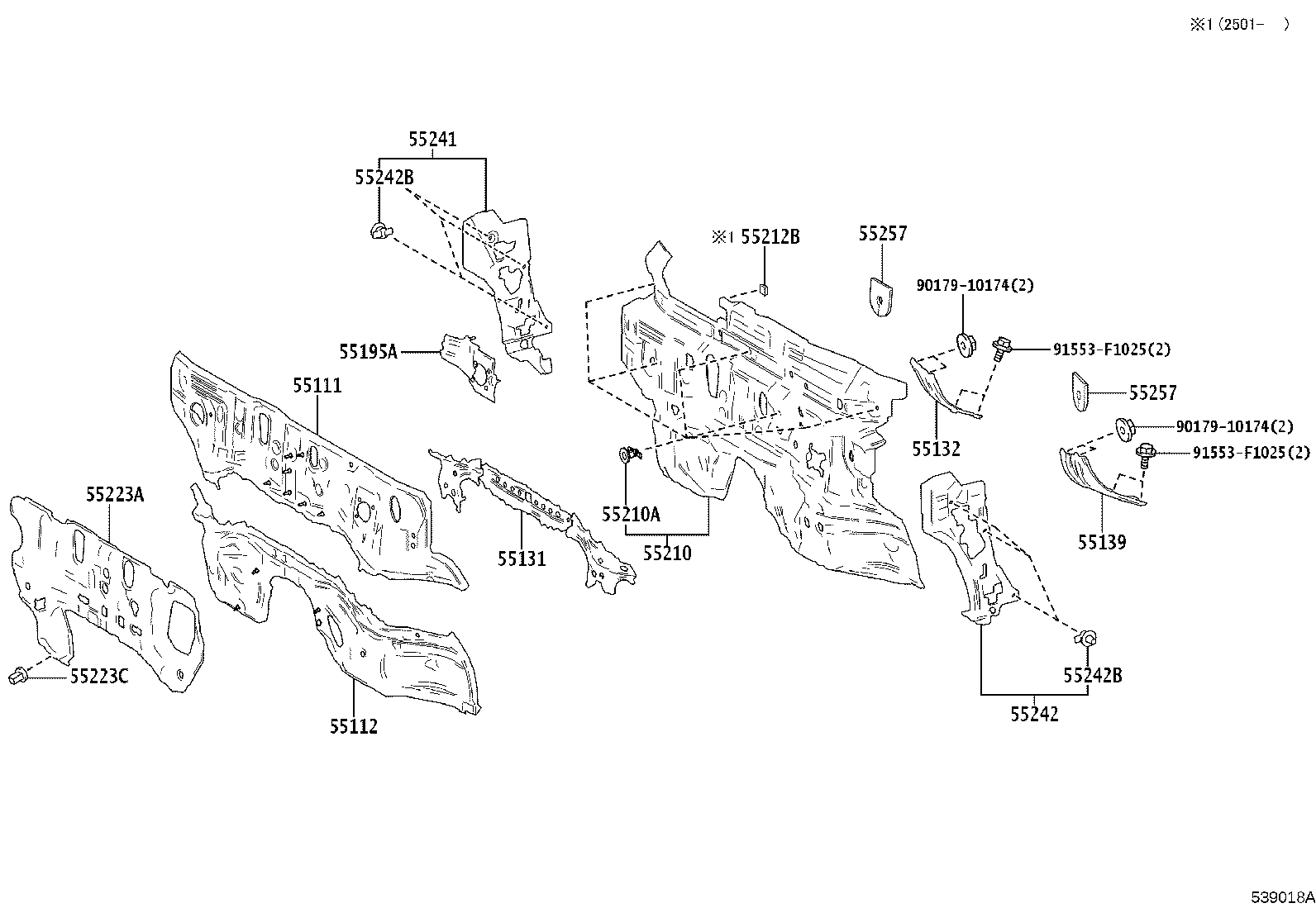 16594-31040 GUIDE, RADIATOR AIR, NO.2 product image