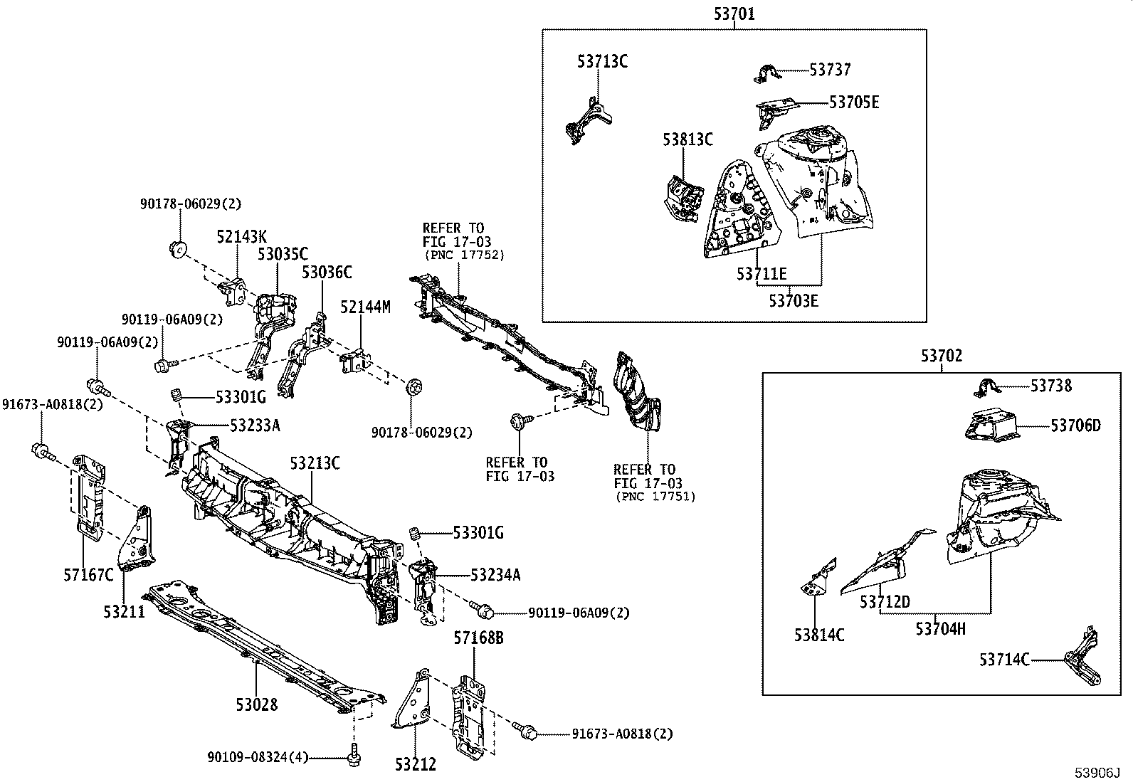 16594-15010 GUIDE, RADIATOR AIR, NO.2 product image