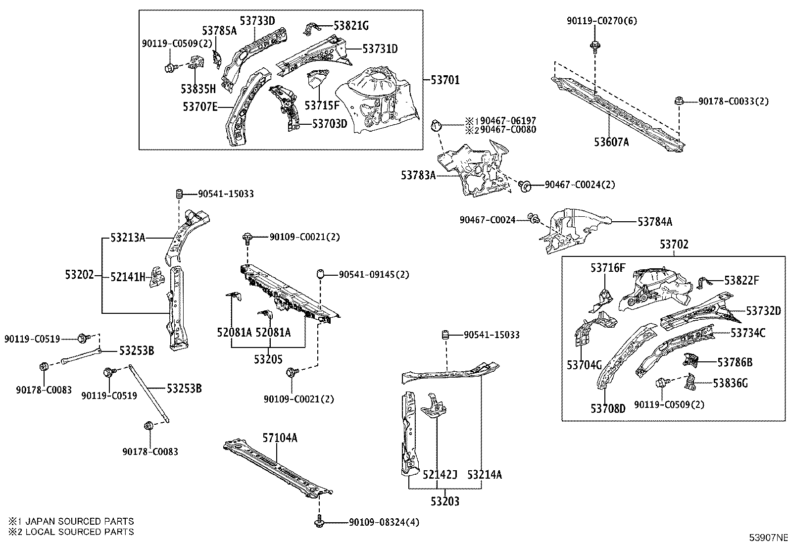 16594-F2190 GUIDE, RADIATOR AIR, NO.2 product image