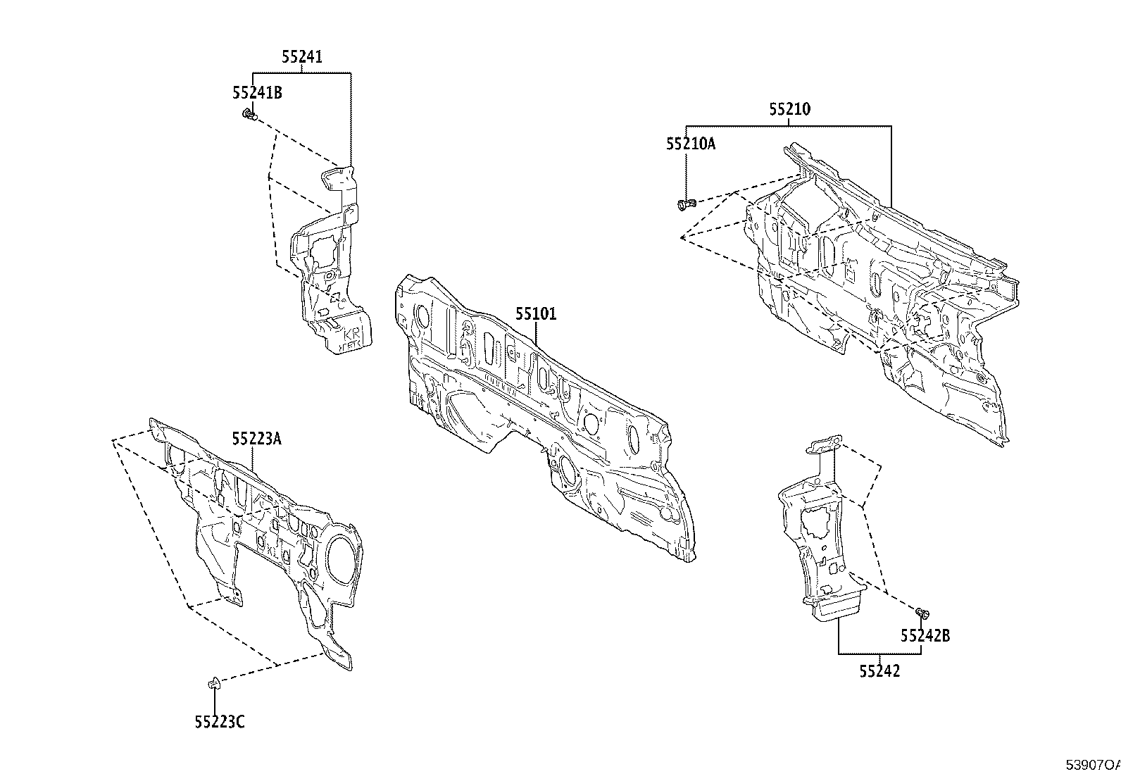 16594-F2190 GUIDE, RADIATOR AIR, NO.2 product image